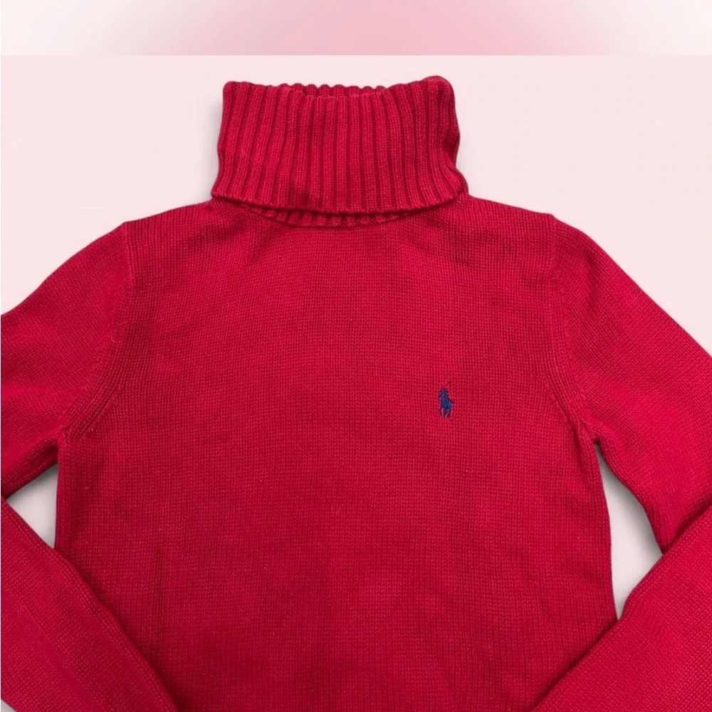 Ralph Lauren Vibrant Red Turtleneck Sweater - Picture 4 of 7